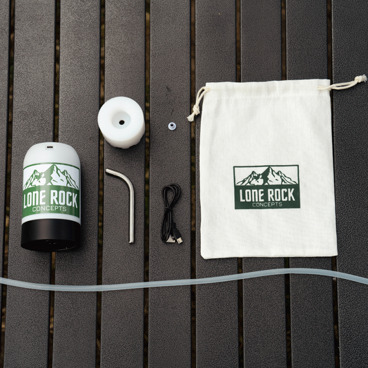 Overland Water Pump Adapter kit contents laid out on a table