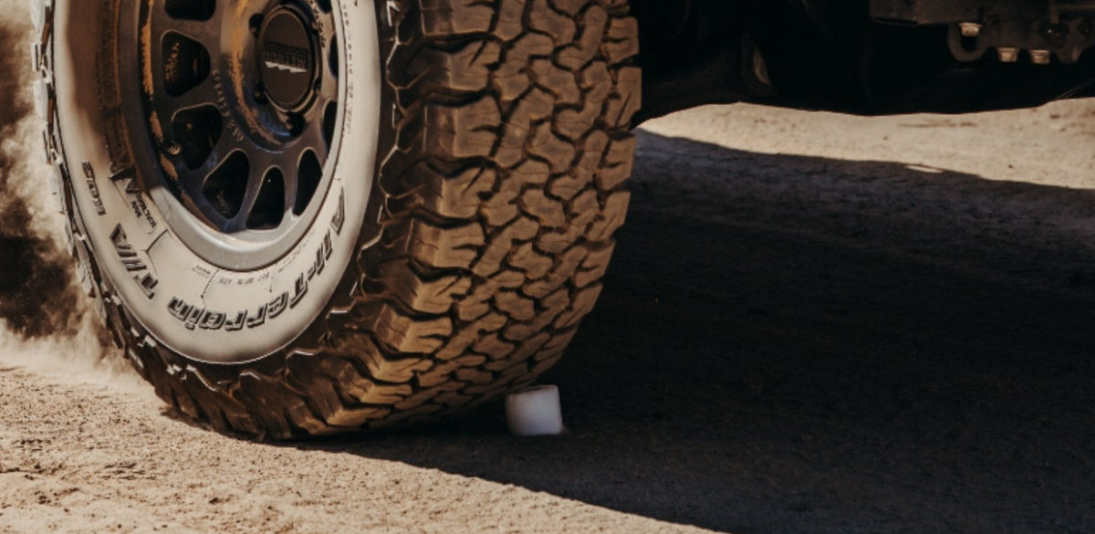 Lone Rock Concepts adapter after being run over by a truck