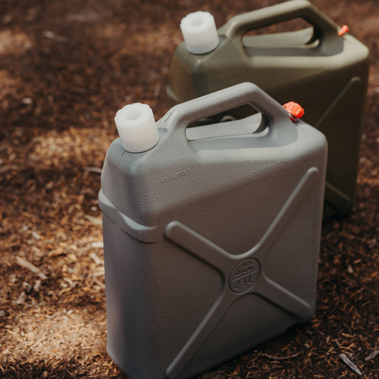 Reliance Rhino-pak and Desert Patrol adapter only mounted on both containers